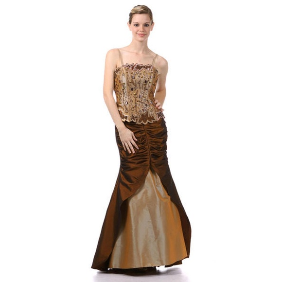 NWT Stunning Beaded-Bodice Formal - Picture 1 of 8